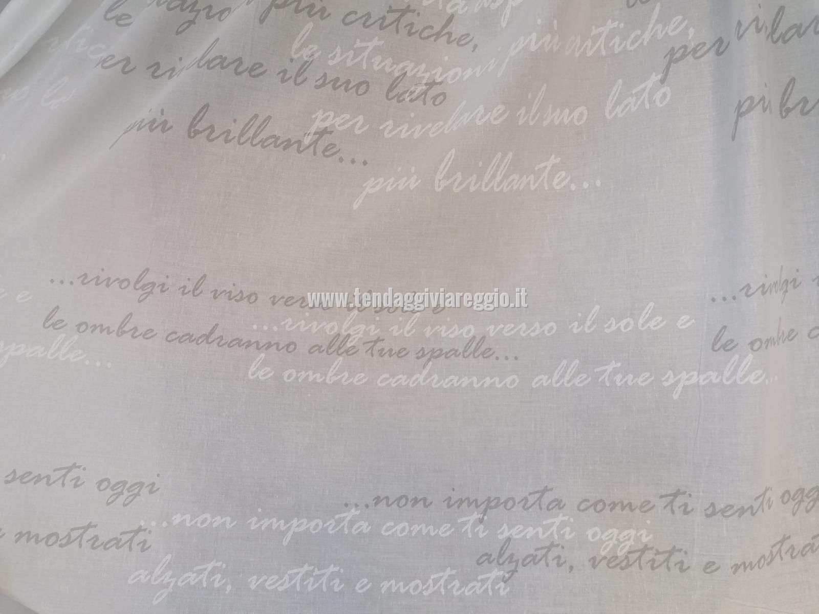 Tenda a metraggio modello POESIA in misto lino