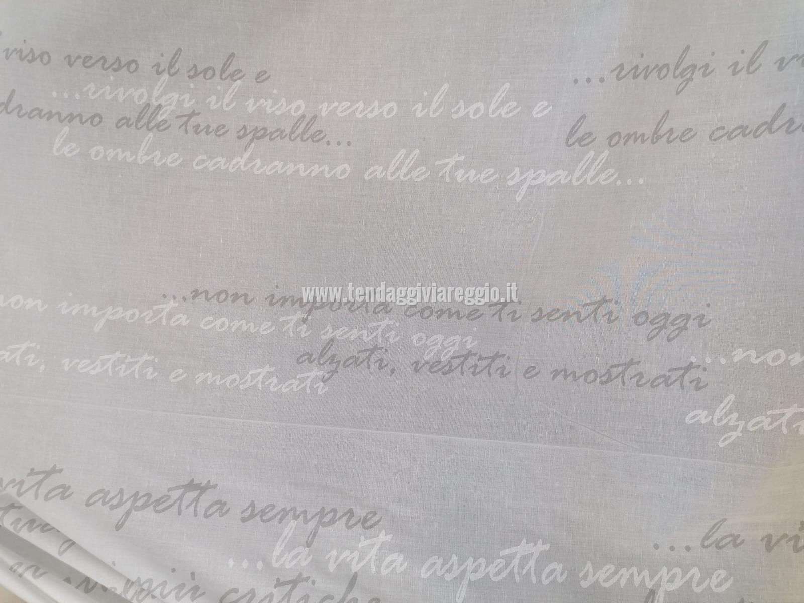 Tenda a metraggio modello POESIA in misto lino