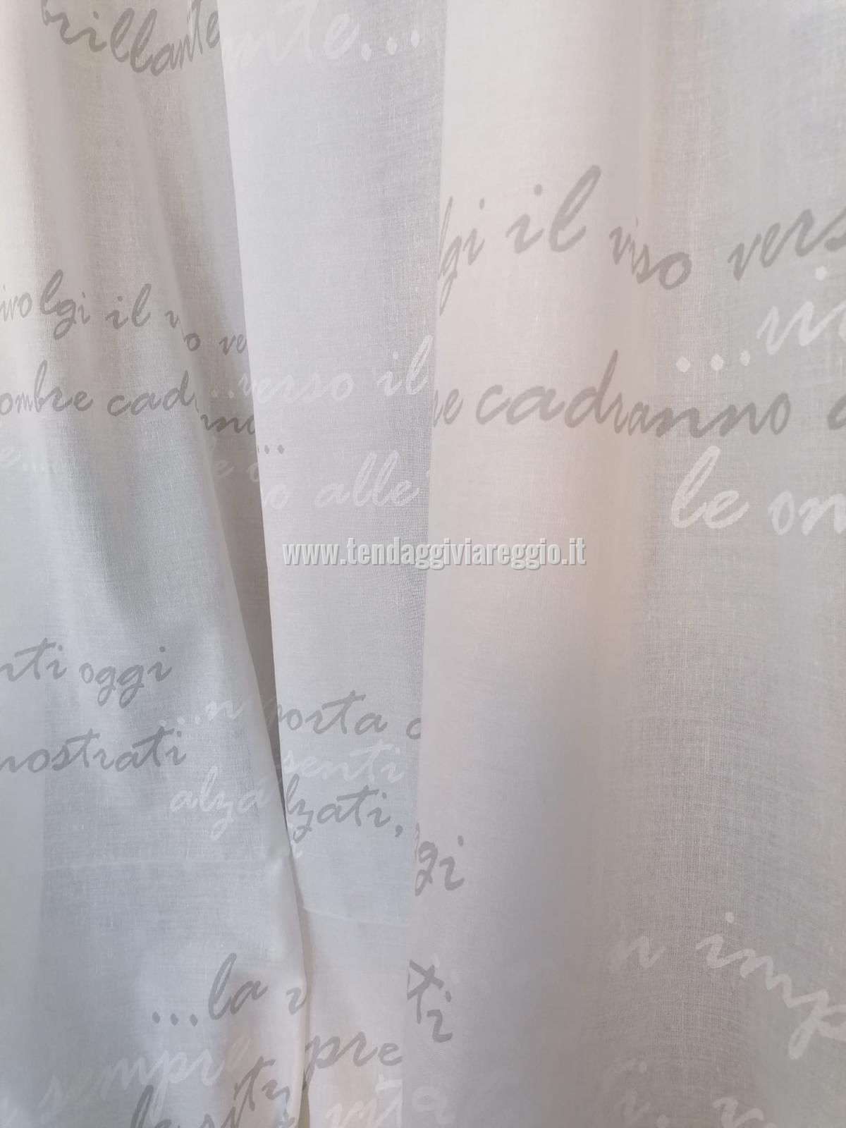 Tenda a metraggio modello POESIA in misto lino