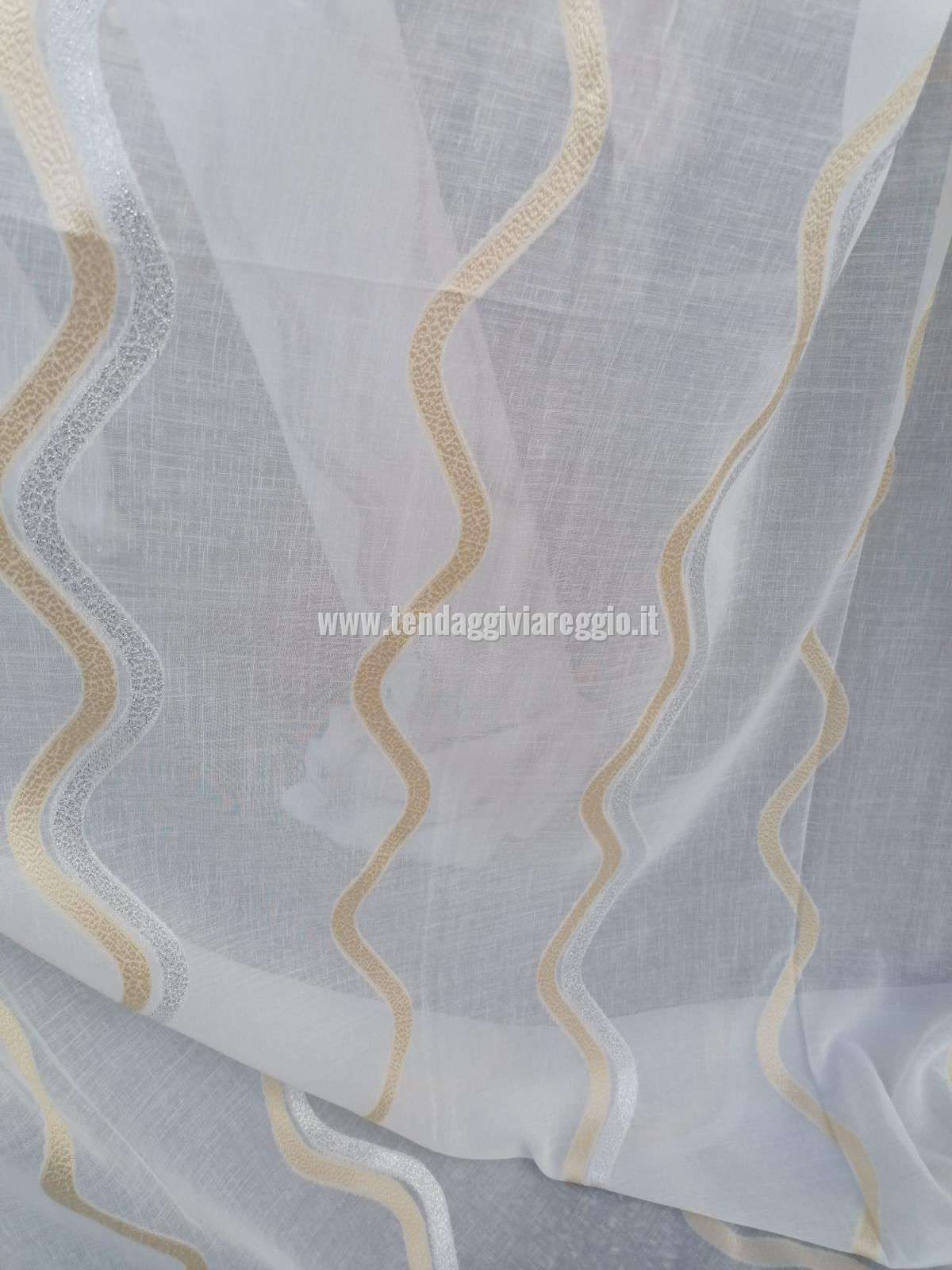 Scampolo 400x300 cm FIL COUPE' ONDE LUREX ORO/ARGENTO