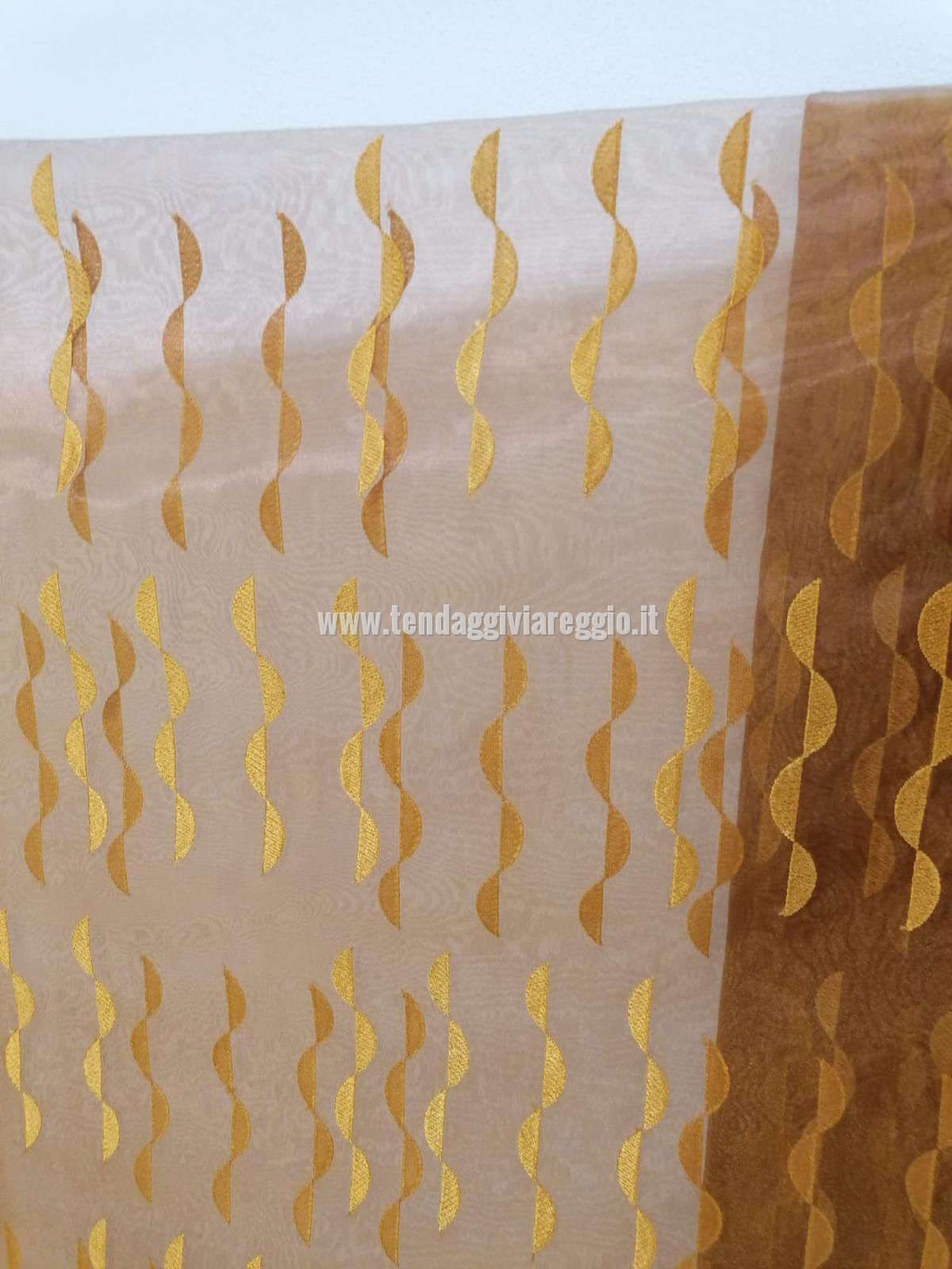 Organza ricamata modello SUNSET ultimi mt 4.20