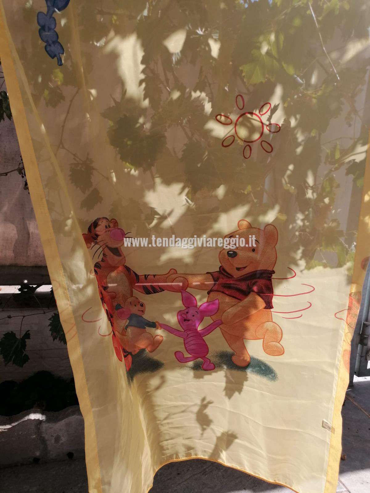 Tendina Disney WINNIE THE POOH colore giallo per porta