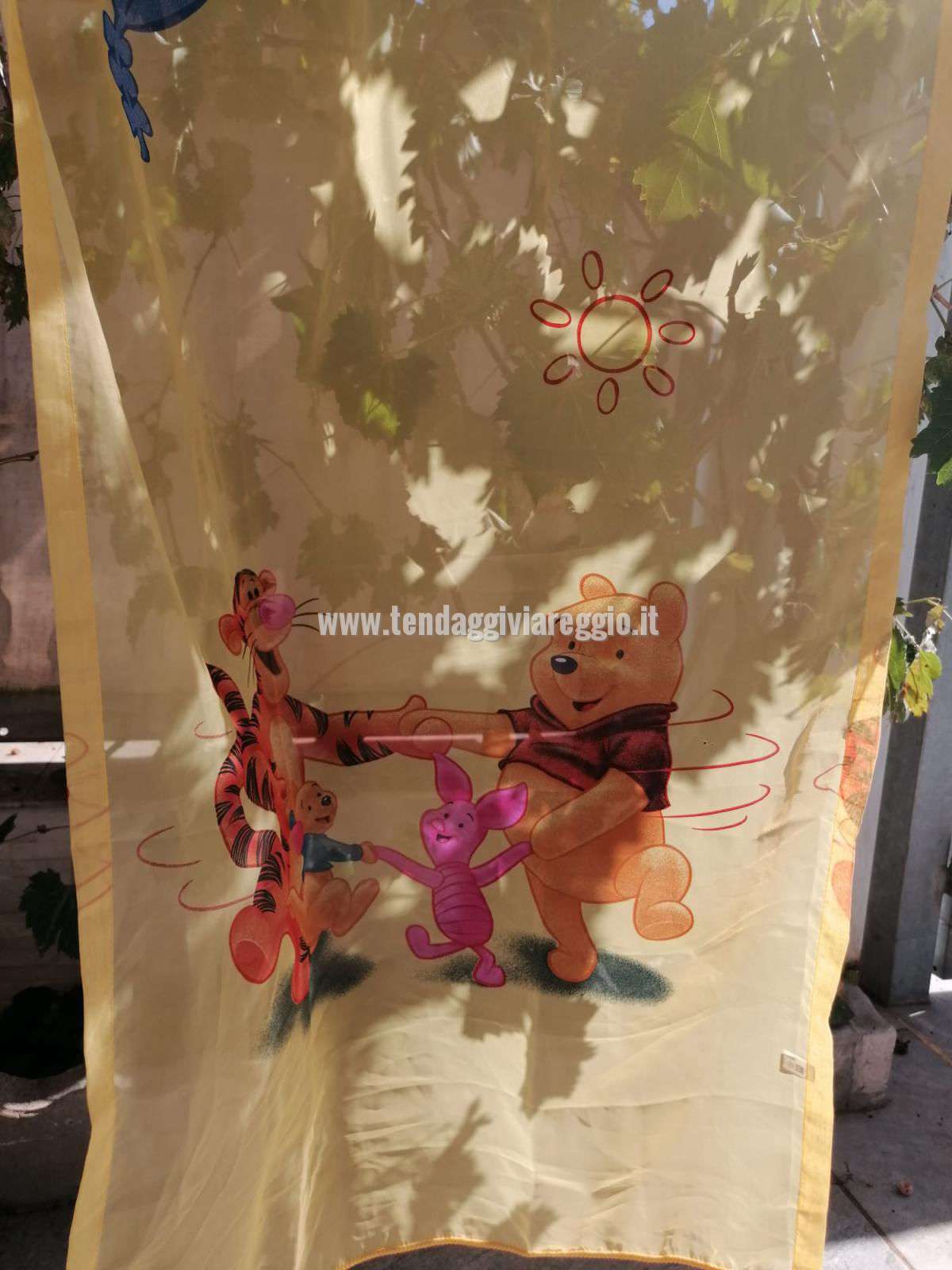 Tendina Disney WINNIE THE POOH colore giallo per porta