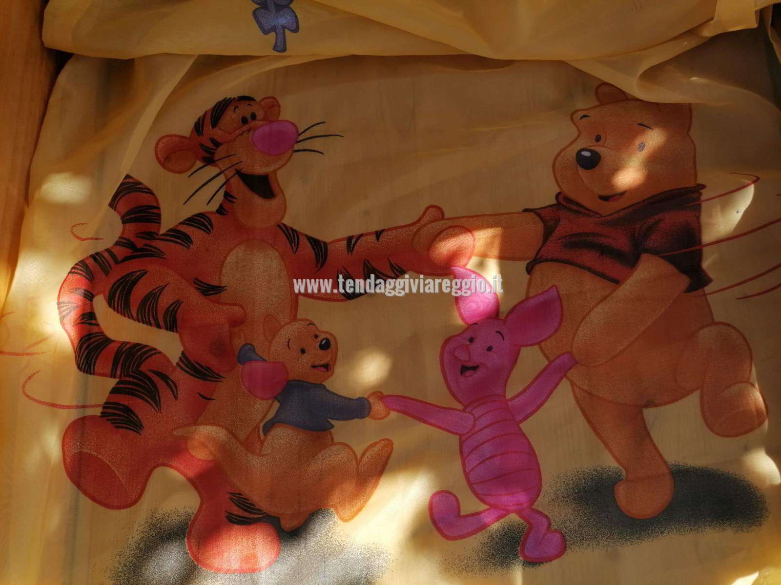 Tendina Disney WINNIE THE POOH colore giallo per porta