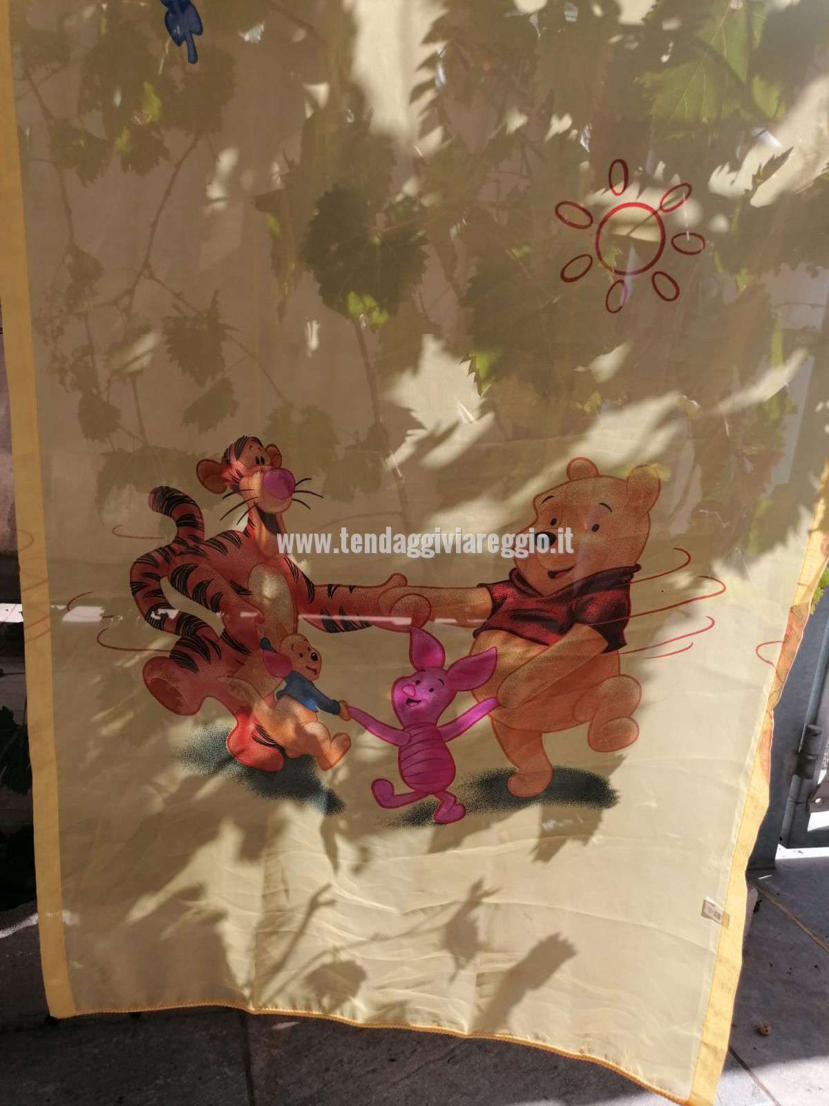 Tendina Disney WINNIE THE POOH colore giallo per porta