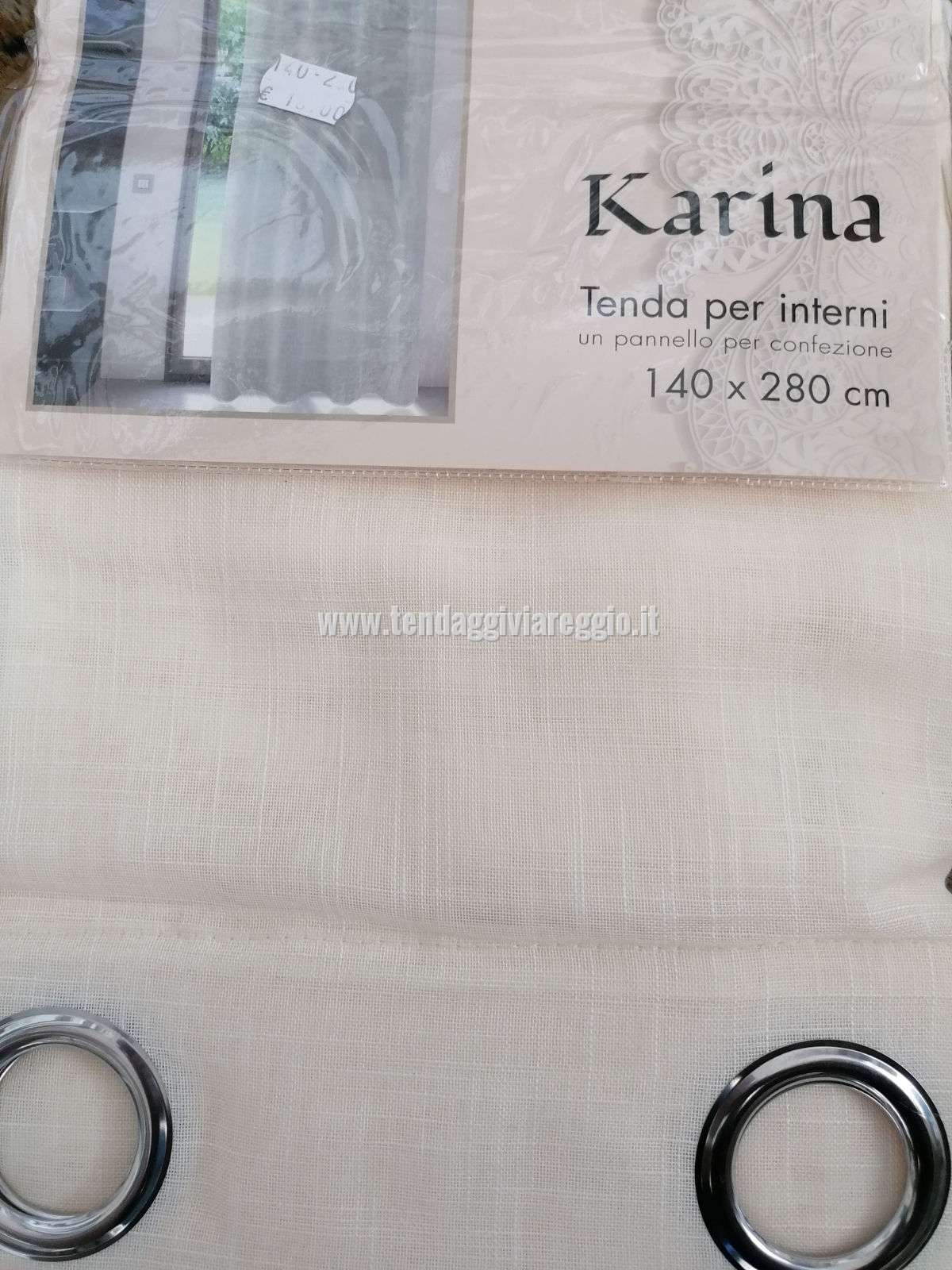 Tenda per interno KARINA con anelli per bastone