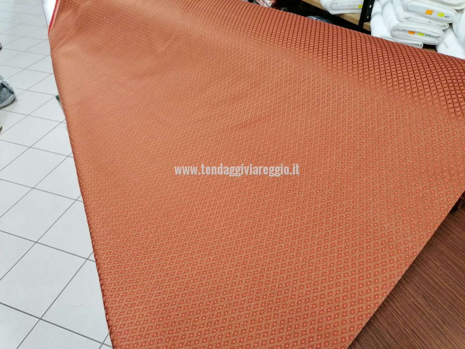 Tessuto tappezzeria GINEVRA color ARANCIO cm 280