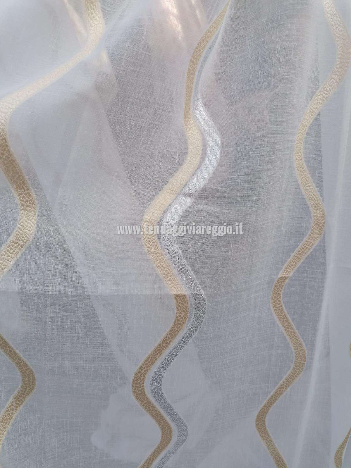 Scampolo 400x300 cm FIL COUPE' ONDE LUREX ORO/ARGENTO